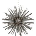 Claire 32 Light E27, Round Pendant Polished Nickel / Smoke Glass additional 4