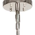 Claire 32 Light E27, Round Pendant Polished Nickel / Smoke Glass additional 7