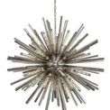 Claire 32 Light E27, Round Pendant Polished Nickel / Smoke Glass additional 3