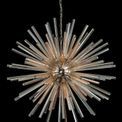 Claire 32 Light E27, Round Pendant Polished Nickel / Champagne Glass additional 2