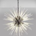 Claire 32 Light E27, Round Pendant Brown Oxide / Clear Glass additional 1