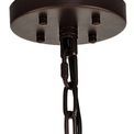 Claire 32 Light E27, Round Pendant Brown Oxide / Clear Glass additional 7