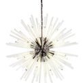 Claire 32 Light E27, Round Pendant Brown Oxide / Clear Glass additional 3
