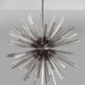 Claire 32 Light E27, Round Pendant Brown Oxide / Smoke Glass additional 2
