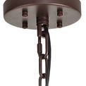 Claire 32 Light E27, Round Pendant Brown Oxide / Smoke Glass additional 7