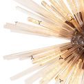 Claire 32 Light E27, Round Pendant Brown Oxide / Champagne Glass additional 5