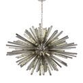 Claire 32 Light E27, Oval Pendant Polished Nickel / Smoke Glass additional 3