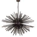 Claire 32 Light E27, Oval Pendant Brown Oxide / Smoke Glass additional 4
