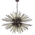 Claire 32 Light E27, Oval Pendant Brown Oxide / Smoke Glass additional 3