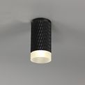 Sienna 1 Light 11cm Surface Mounted Ceiling GU10, Sand Black/Acrylic Ring additional 1