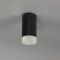 Sienna 1 Light 11cm Surface Mounted Ceiling GU10, Sand Black/Acrylic Ring additional 2
