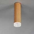 Sienna 1 Light 20cm Surface Mounted Ceiling GU10, Champagne Gold/Acrylic Ring additional 2