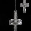 Heidi Pendant/Semi Ceiling Convertible, 7 x E14, Polished Chrome/Crystal additional 2
