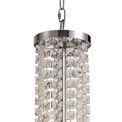 Heidi Pendant/Semi Ceiling Convertible, 7 x E14, Polished Chrome/Crystal additional 10