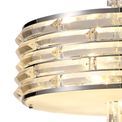 Heidi Pendant/Semi Ceiling Convertible, 7 x E14, Polished Chrome/Crystal additional 13