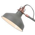 Bronx Adjustable Floor Lamp, 1 x E27, Sand Grey/Copper/White additional 6