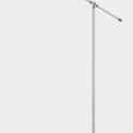 Bronx Adjustable Floor Lamp, 1 x E27, Sand White/Satin Nickel/White additional 1