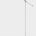 Bronx Adjustable Floor Lamp, 1 x E27, Sand White/Satin Nickel/White additional 2