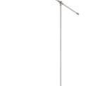 Bronx Adjustable Floor Lamp, 1 x E27, Sand White/Satin Nickel/White additional 3