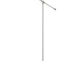 Bronx Adjustable Floor Lamp, 1 x E27, Sand White/Satin Nickel/White additional 9