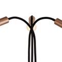 Grace Flexible Floor Lamp, 3 Light E27, Satin Black/Brushed Copper additional 13