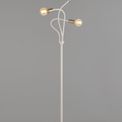 Grace Flexible Floor Lamp, 3 Light E27 Satin White/Satin Nickel additional 6