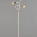 Grace Flexible Floor Lamp, 3 Light E27 Satin White/Satin Nickel additional 3
