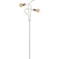 Grace Flexible Floor Lamp, 3 Light E27 Satin White/Satin Nickel additional 7