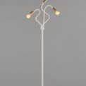 Grace Flexible Floor Lamp, 3 Light E27 Satin White/Satin Nickel additional 1