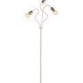 Grace Flexible Floor Lamp, 3 Light E27 Satin White/Satin Nickel additional 8