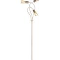 Grace Flexible Floor Lamp, 3 Light E27 Satin White/Satin Nickel additional 10