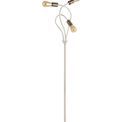 Grace Flexible Floor Lamp, 3 Light E27 Satin White/Satin Nickel additional 11