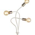 Grace Flexible Floor Lamp, 3 Light E27 Satin White/Satin Nickel additional 13