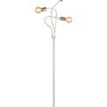 Grace Flexible Floor Lamp, 3 Light E27 Satin White/Satin Nickel additional 15