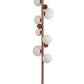Rylee Floor Lamp, 8 x G9, Antique Copper/Opal &amp; Copper Glass additional 13