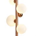 Rylee Floor Lamp, 8 x G9, Antique Copper/Opal &amp; Copper Glass additional 8