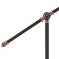 Bronx Adjustable Floor Lamp, 1 x E27, Graphite/Copper/White additional 7