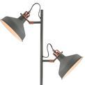 Bronx Floor Lamp, 2 x E27, Sand Grey/Copper/White additional 5