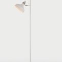 Bronx Floor Lamp, 2 x E27, Sand White/Satin Nickel/White additional 2