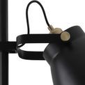 Beah Adjustable Floor Lamp, 1 x E27, Matt Black/Antique Brass/Khaki additional 7