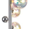 Rylee Floor Lamp, 8 x G9, Polished Chrome/Iridescent Glass ** Now With Black Marble Base ** additional 7