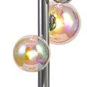 Rylee Floor Lamp, 8 x G9, Polished Chrome/Iridescent Glass ** Now With Black Marble Base ** additional 6