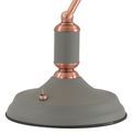 Bronx Table Lamp 1 Light, Sand Grey/Copper with Toggle Switch additional 5