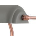 Bronx Table Lamp 1 Light, Sand Grey/Copper with Toggle Switch additional 8