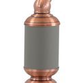 Bronx Table Lamp 1 Light, Sand Grey/Copper with Toggle Switch additional 9