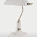 Bronx Table Lamp 1 Light With Toggle Switch, Satin Nickel/Sand White additional 2