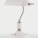 Bronx Table Lamp 1 Light With Toggle Switch, Satin Nickel/Sand White additional 1