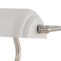 Bronx Table Lamp 1 Light With Toggle Switch, Satin Nickel/Sand White additional 9