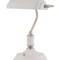 Bronx Table Lamp 1 Light With Toggle Switch, Satin Nickel/Sand White additional 3