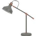Bronx Adjustable Table Lamp, 1 x E27, Sand Grey/Copper/White additional 4